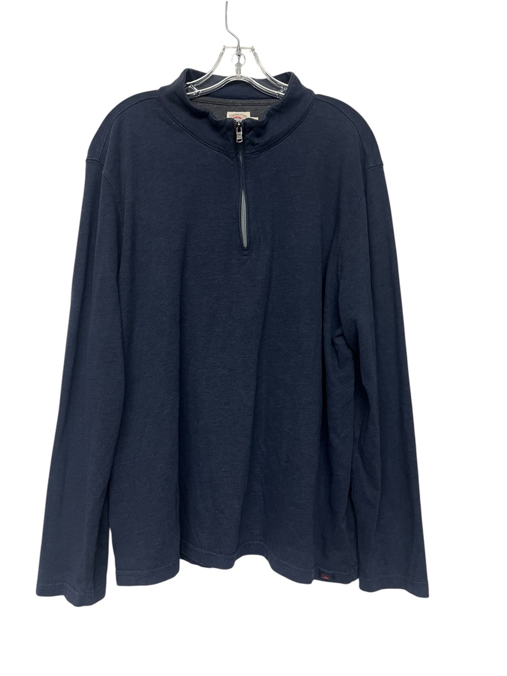 Faherty Navy Quarter Zip Pullover Sweater XXL